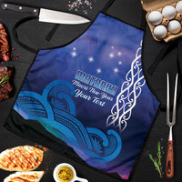 Personalised Matariki New Zealand Apron Maori New Year Galaxy Koru Pattern - Polynesian Pride