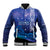 Personalised Matariki New Zealand Baseball Jacket Maori New Year Galaxy Koru Pattern