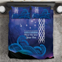 Personalised Matariki New Zealand Bedding Set Maori New Year Galaxy Koru Pattern