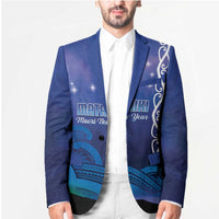 Personalised Matariki New Zealand Blazer Maori New Year Galaxy Koru Pattern - Polynesian Pride