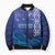 Personalised Matariki New Zealand Bomber Puffer Jacket Maori New Year Galaxy Koru Pattern - Polynesian Pride