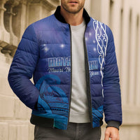 Personalised Matariki New Zealand Bomber Puffer Jacket Maori New Year Galaxy Koru Pattern - Polynesian Pride