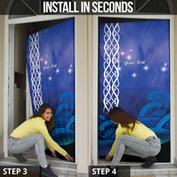 Personalised Matariki New Zealand Door Cover Maori New Year Galaxy Koru Pattern - Polynesian Pride