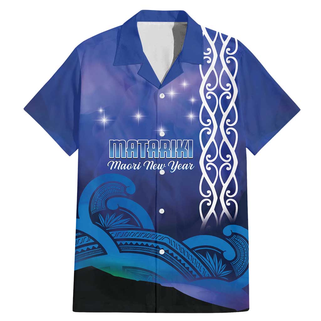 Personalised Matariki New Zealand Family Matching Mermaid Dress and Hawaiian Shirt Maori New Year Galaxy Koru Pattern
