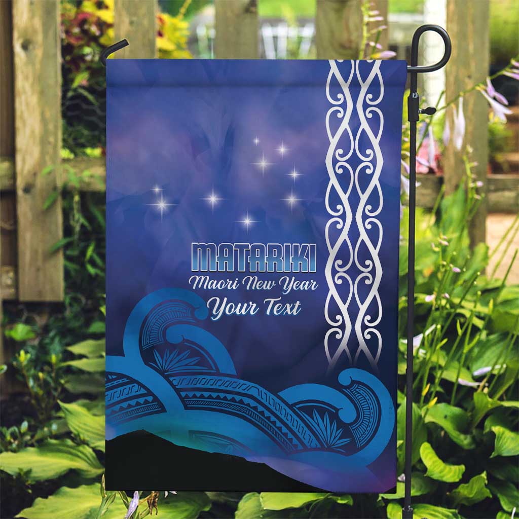 Personalised Matariki New Zealand Garden Flag Maori New Year Galaxy Koru Pattern