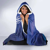 Personalised Matariki New Zealand Hooded Blanket Maori New Year Galaxy Koru Pattern