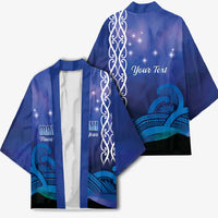 Personalised Matariki New Zealand Kimono Maori New Year Galaxy Koru Pattern - Polynesian Pride