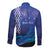 Personalised Matariki New Zealand Long Sleeve Button Shirt Maori New Year Galaxy Koru Pattern