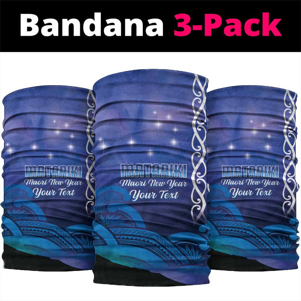 Personalised Matariki New Zealand Neck Gaiter Maori New Year Galaxy Koru Pattern - Polynesian Pride