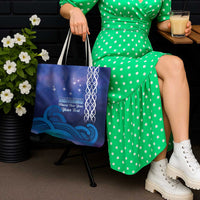 Personalised Matariki New Zealand Tote Bag Maori New Year Galaxy Koru Pattern - Polynesian Pride