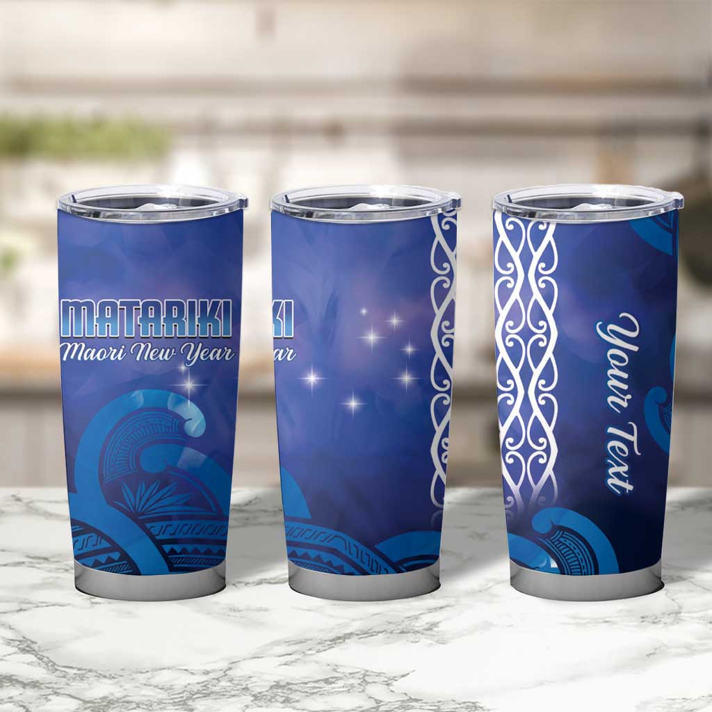 Personalised Matariki New Zealand Tumbler Cup Maori New Year Galaxy Koru Pattern