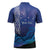 Personalised Matariki New Zealand Zipper Polo Shirt Maori New Year Galaxy Koru Pattern - Polynesian Pride