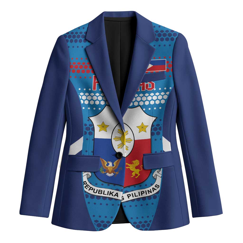 Philippines Football 2026 Blazer Come On Filipinas LT14 Unisex Blue - Polynesian Pride