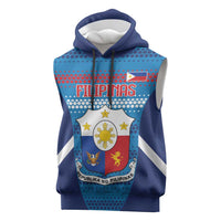 Philippines Football 2026 Sleeveless Hoodie Come On Filipinas LT14 Blue - Polynesian Pride