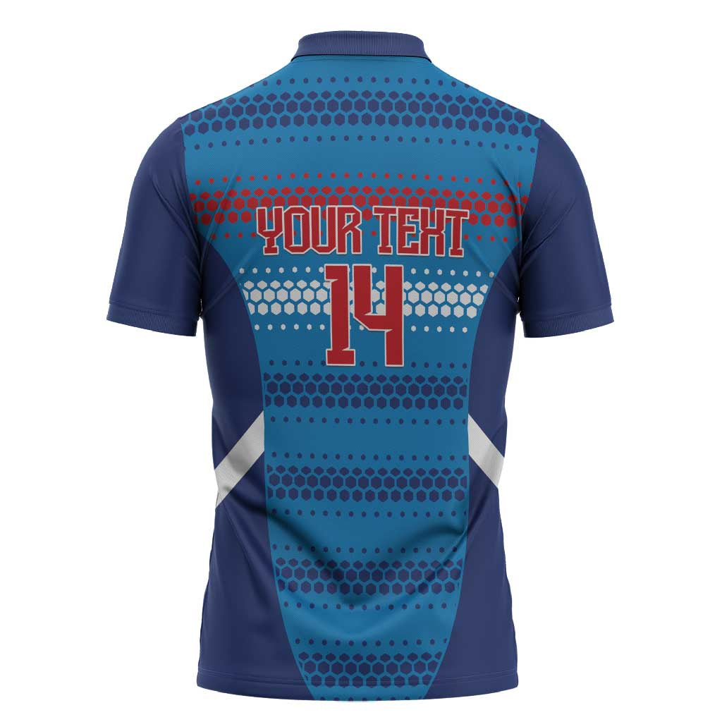 Philippines Football 2026 Zipper Polo Shirt Come On Filipinas LT14 - Polynesian Pride