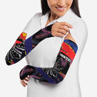 Philippines Sun Tattoo Arm Sleeves Feathers Filipinas Grunge Style Black LT14 - Polynesian Pride
