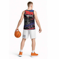 Philippines Sun Tattoo Basketball Jersey Feathers Filipinas Grunge Style Black LT14 - Polynesian Pride