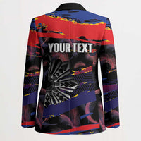 Philippines Sun Tattoo Blazer Feathers Filipinas Grunge Style Black LT14 - Polynesian Pride