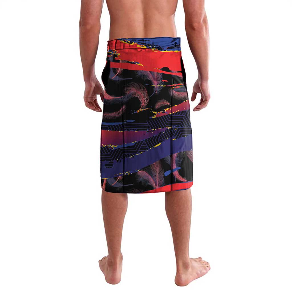 Philippines Sun Tattoo Lavalava Feathers Filipinas Grunge Style Black LT14 - Polynesian Pride