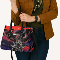 Philippines Sun Tattoo Leather Bag Feathers Filipinas Grunge Style Black LT14 - Polynesian Pride