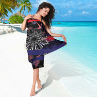 Philippines Sun Tattoo Sarong Feathers Filipinas Grunge Style Black LT14 - Polynesian Pride