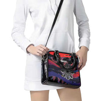 Philippines Sun Tattoo Shoulder Handbag Feathers Filipinas Grunge Style Black LT14 - Polynesian Pride