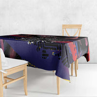 Philippines Sun Tattoo Tablecloth Feathers Filipinas Grunge Style Black LT14 - Polynesian Pride