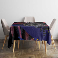 Philippines Sun Tattoo Tablecloth Feathers Filipinas Grunge Style Black LT14 - Polynesian Pride