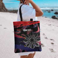 Philippines Sun Tattoo Tote Bag Feathers Filipinas Grunge Style Black LT14 - Polynesian Pride