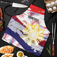 Philippines Sun Tattoo Apron Feathers Filipinas Grunge Style White LT14 White - Polynesian Pride