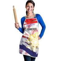 Philippines Sun Tattoo Apron Feathers Filipinas Grunge Style White LT14 - Polynesian Pride