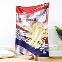 Philippines Sun Tattoo Blanket Feathers Filipinas Grunge Style White LT14 - Polynesian Pride