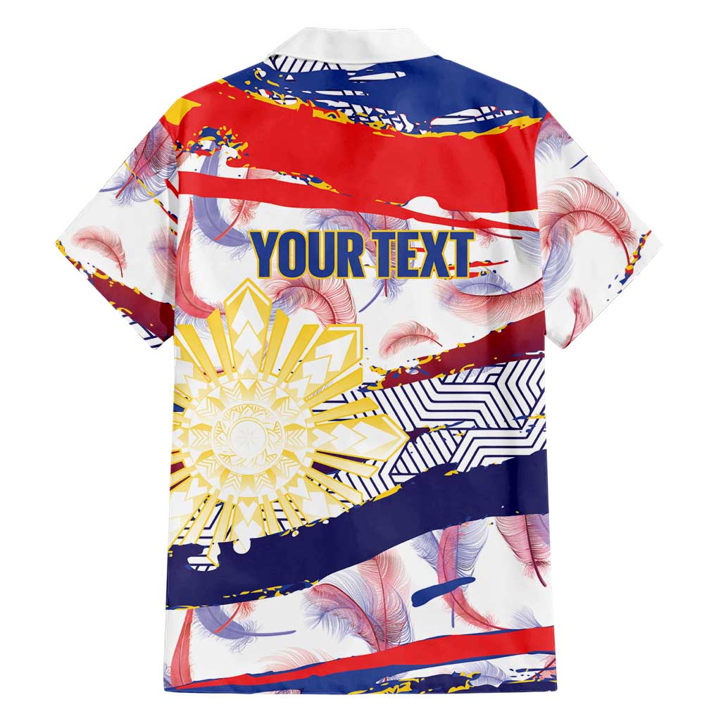 Philippines Sun Tattoo Family Matching Mermaid Dress and Hawaiian Shirt Feathers Filipinas Grunge Style White