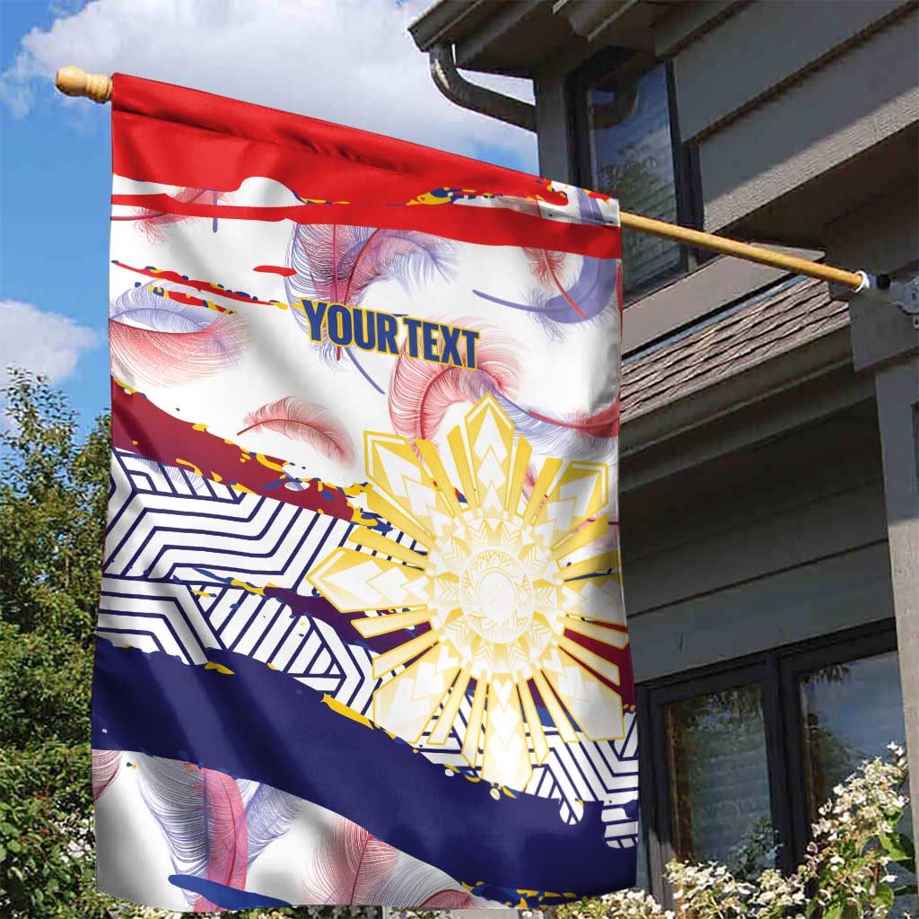 Philippines Sun Tattoo Garden Flag Feathers Filipinas Grunge Style White LT14 - Polynesian Pride