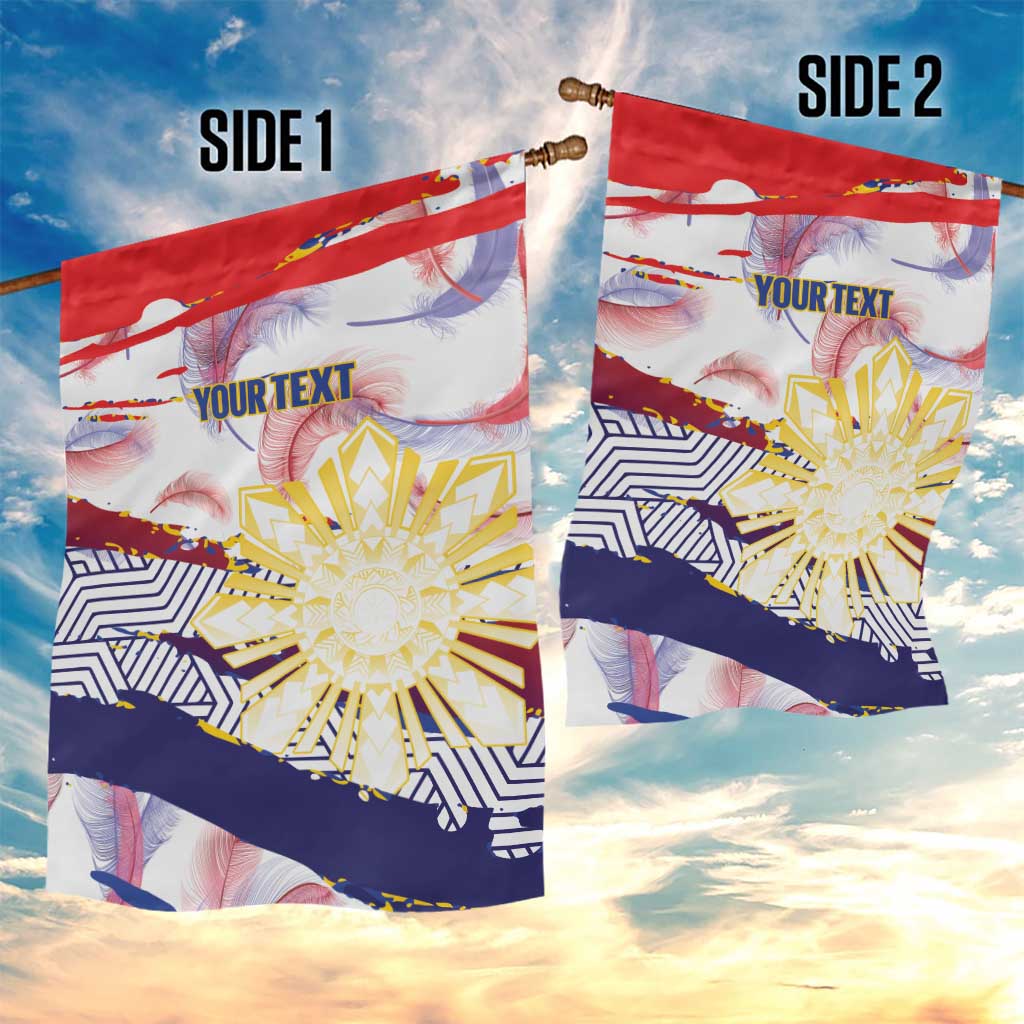 Philippines Sun Tattoo Garden Flag Feathers Filipinas Grunge Style White LT14 - Polynesian Pride