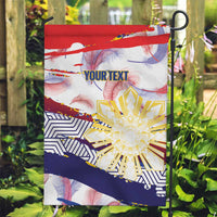Philippines Sun Tattoo Garden Flag Feathers Filipinas Grunge Style White LT14 Garden Flag White - Polynesian Pride