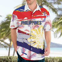 Philippines Sun Tattoo Hawaiian Shirt Feathers Filipinas Grunge Style White LT14 - Polynesian Pride