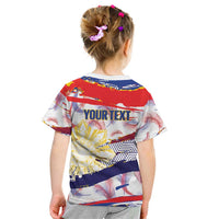 Philippines Sun Tattoo Kid T Shirt Feathers Filipinas Grunge Style White LT14 - Polynesian Pride