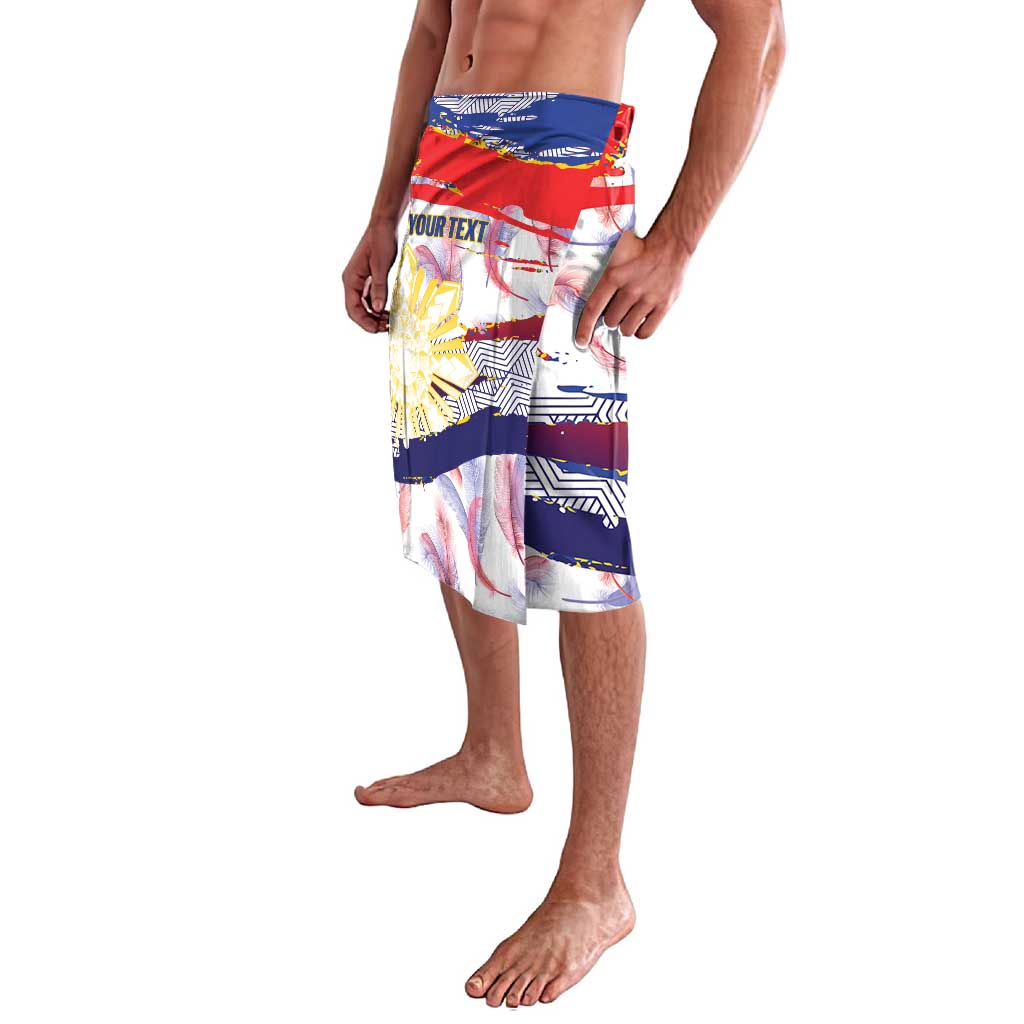 Philippines Sun Tattoo Lavalava Feathers Filipinas Grunge Style White LT14 - Polynesian Pride