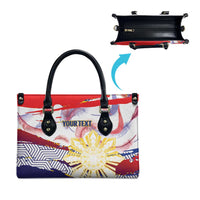 Philippines Sun Tattoo Leather Bag Feathers Filipinas Grunge Style White LT14 - Polynesian Pride
