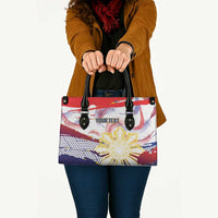 Philippines Sun Tattoo Leather Bag Feathers Filipinas Grunge Style White LT14 - Polynesian Pride