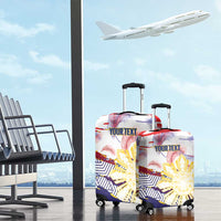 Philippines Sun Tattoo Luggage Cover Feathers Filipinas Grunge Style White