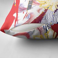 Philippines Sun Tattoo Pillow Cover Feathers Filipinas Grunge Style White LT14 - Polynesian Pride