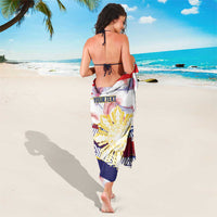 Philippines Sun Tattoo Sarong Feathers Filipinas Grunge Style White LT14 - Polynesian Pride