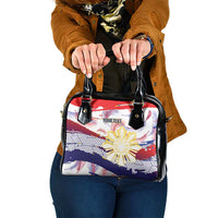 Philippines Sun Tattoo Shoulder Handbag Feathers Filipinas Grunge Style White LT14 One Size White - Polynesian Pride
