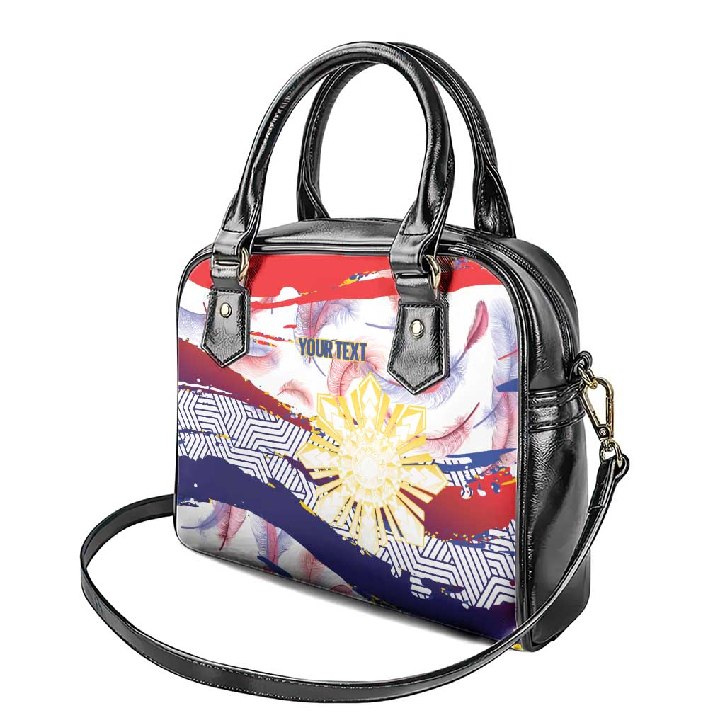 Philippines Sun Tattoo Shoulder Handbag Feathers Filipinas Grunge Style White LT14 - Polynesian Pride