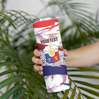 Philippines Sun Tattoo Skinny Tumbler Feathers Filipinas Grunge Style White LT14 - Polynesian Pride