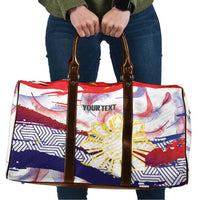 Philippines Sun Tattoo Travel Bag Feathers Filipinas Grunge Style White