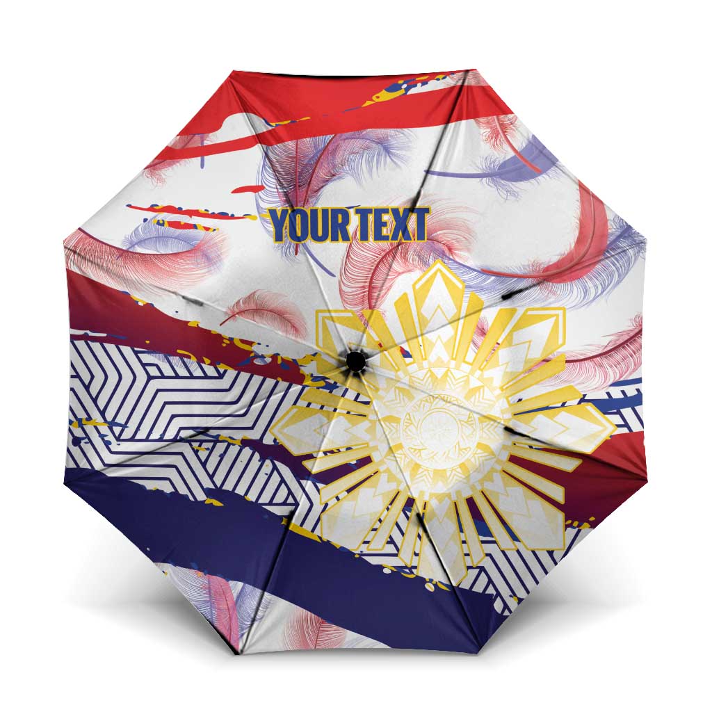 Philippines Sun Tattoo Umbrella Feathers Filipinas Grunge Style White