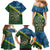 Personalised Solomon Islands Darts Family Matching Mermaid Dress and Hawaiian Shirt Tropical Leaves Melanesian Pattern